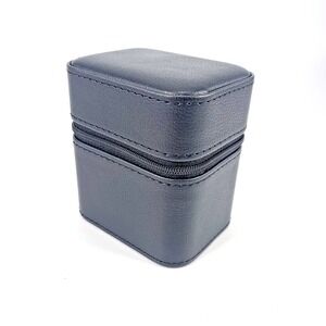 Rothwell 1 Watch & Jewelry Travel Case (BLACK / RUST) Sturdy